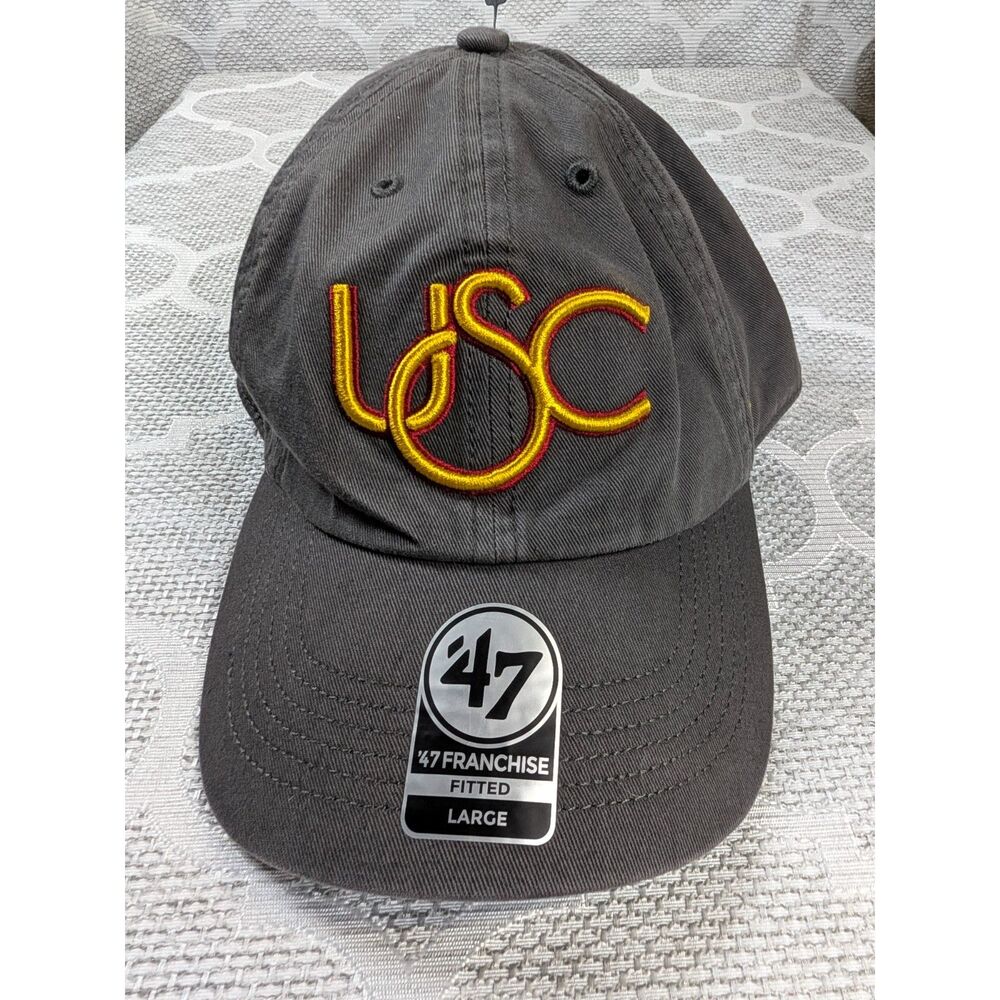 USC Trojan '47 Franchise fitted hat large charcoal gray NCAA new